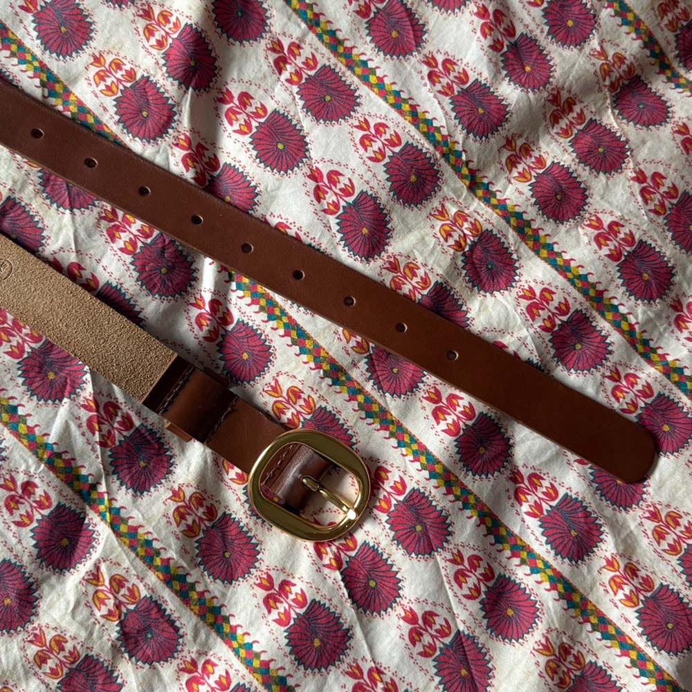 DOEN Wyatt Belt -- BRANDY Size S/M - like new - Picture 5 of 5